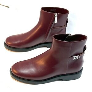 MICHAEL Michael Kors Women's Mandy Block Heel Booties Oxblood Size 8.5M NWT/BOX